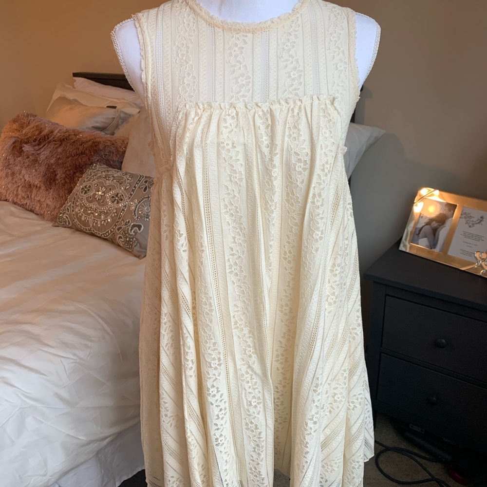 Free People Lace Tu Es La mini Dress - Picture 3 of 9